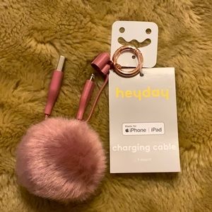 Charge cable keychain